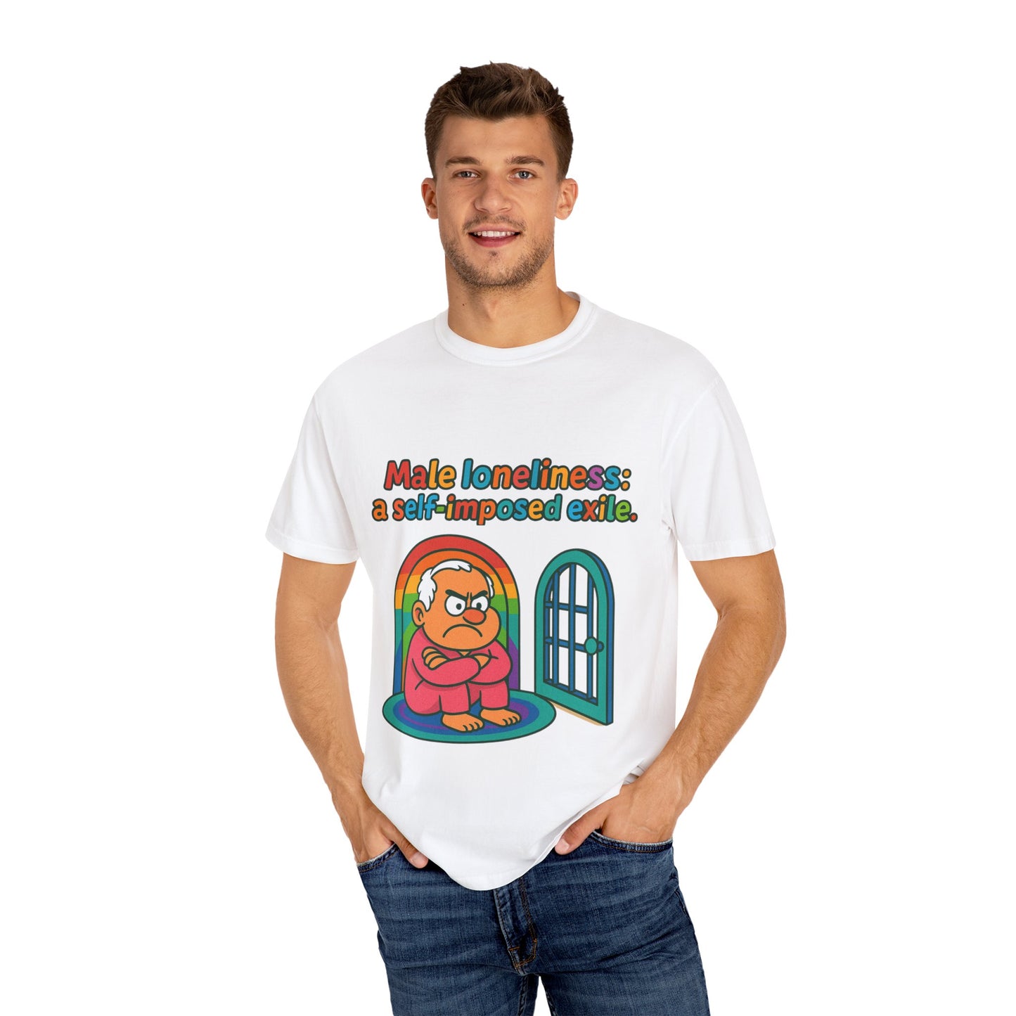 Male Loneliness: A Self-Imposed Exile Unisex T-Shirt