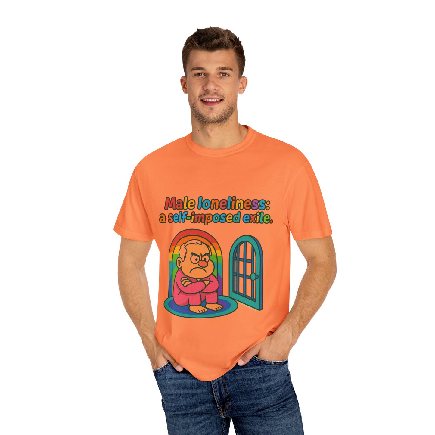 Male Loneliness: A Self-Imposed Exile Unisex T-Shirt