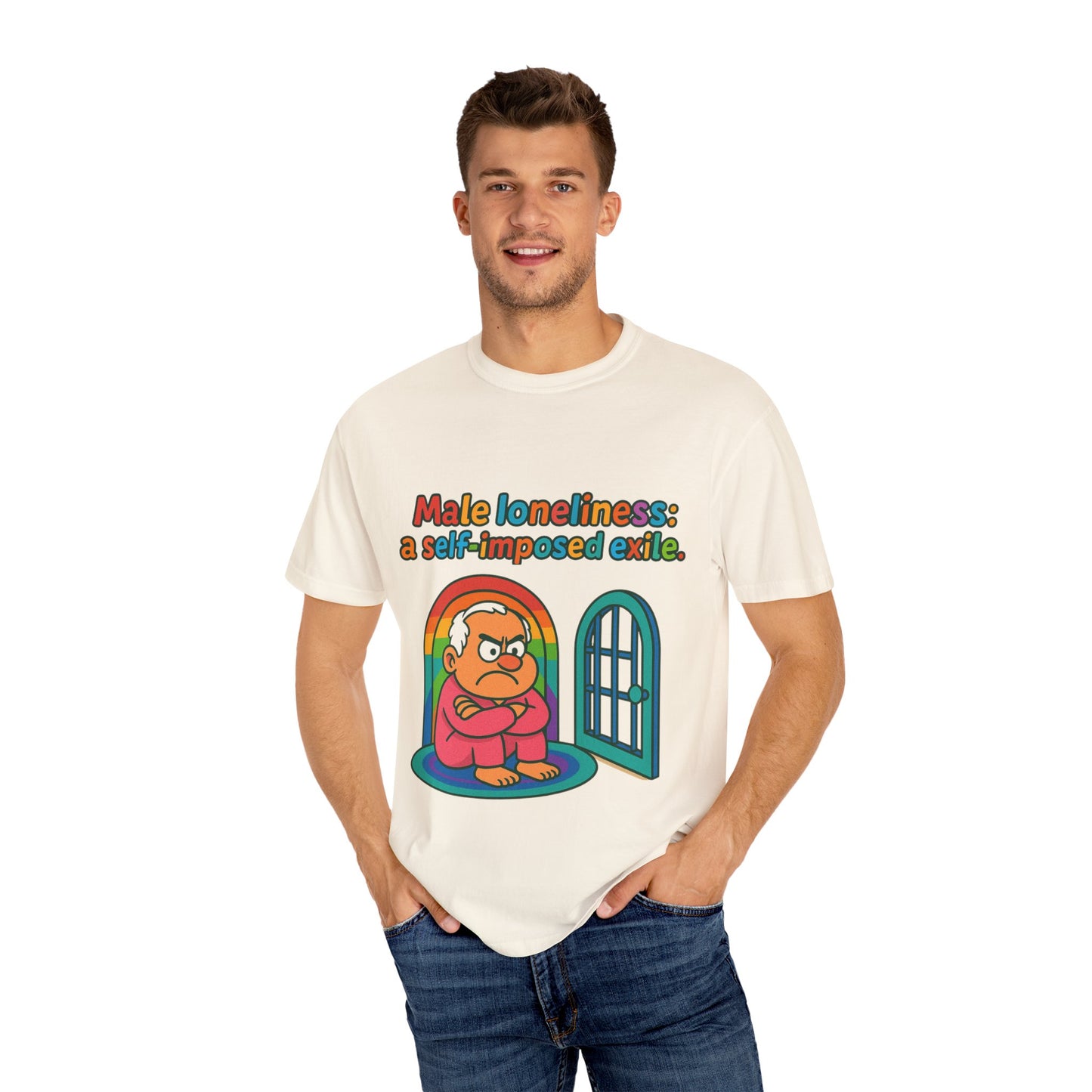 Male Loneliness: A Self-Imposed Exile Unisex T-Shirt