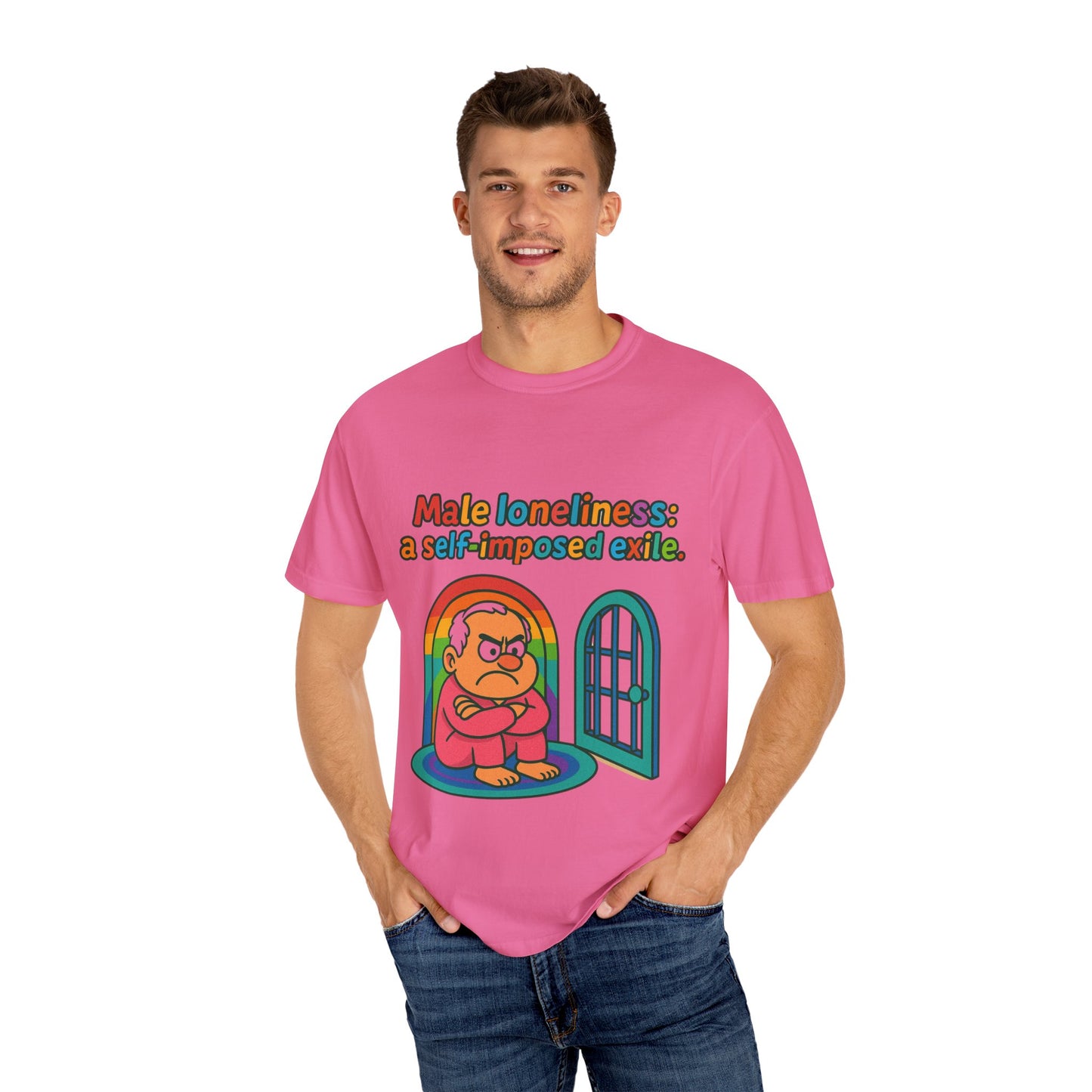 Male Loneliness: A Self-Imposed Exile Unisex T-Shirt