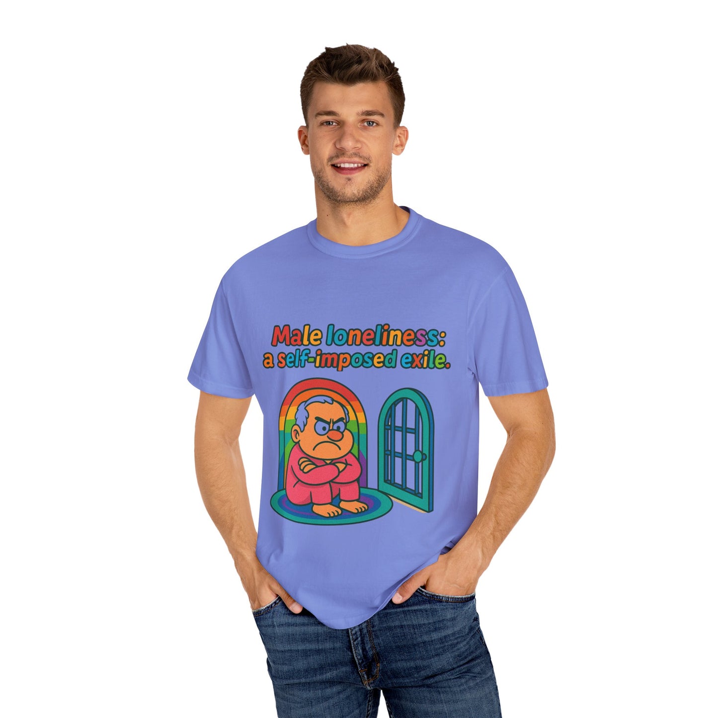 Male Loneliness: A Self-Imposed Exile Unisex T-Shirt