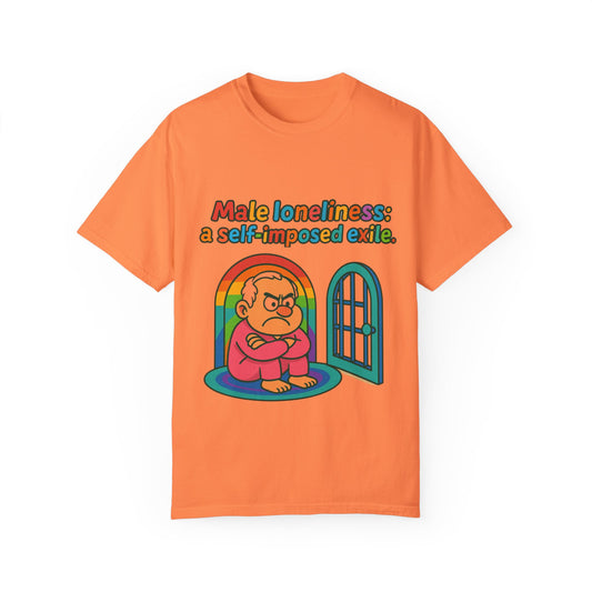 Male Loneliness: A Self-Imposed Exile Unisex T-Shirt